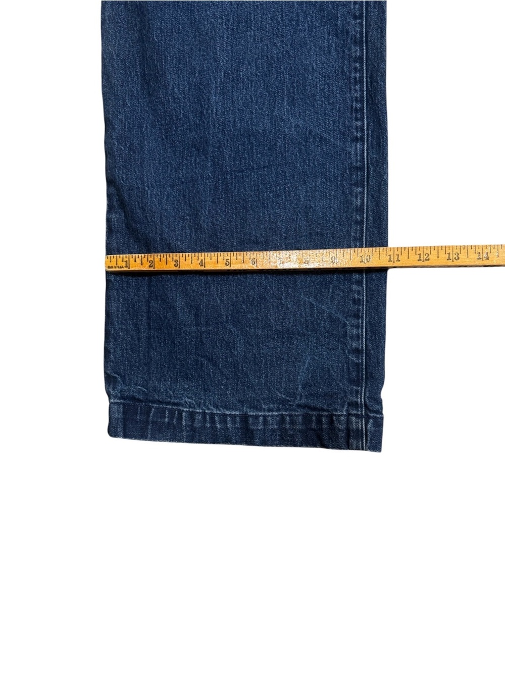 ROLLA’S High Rise Wide Leg Jeans Dark Wash Patch Pocket Size 34 Aus 16 US 12 - Picture 10 of 12